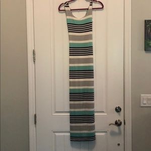 *NWT* Gilli Striped Maxi With Crisscross Back